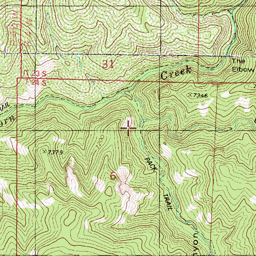 Topographic Map of Big Hollow, UT