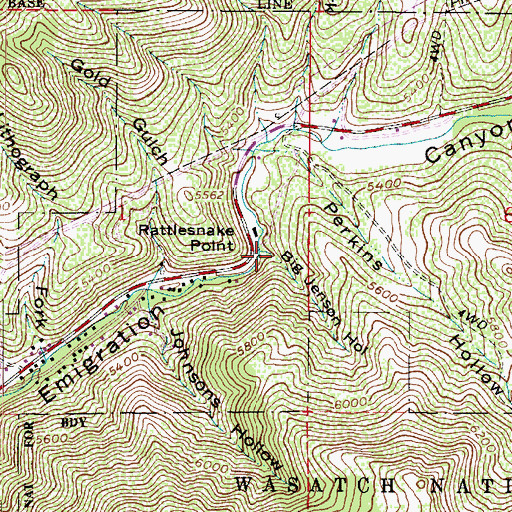 Topographic Map of Big Jensen Hollow, UT