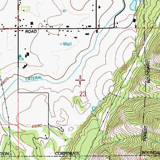 Topographic Map of Big Slide Canyon, UT