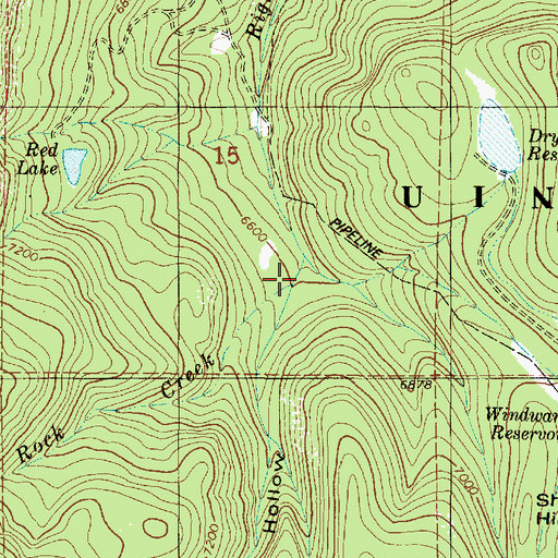 Topographic Map of Big Spring Creek, UT