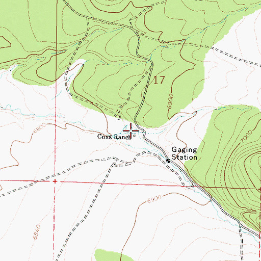 Topographic Map of Big Twist Creek, UT