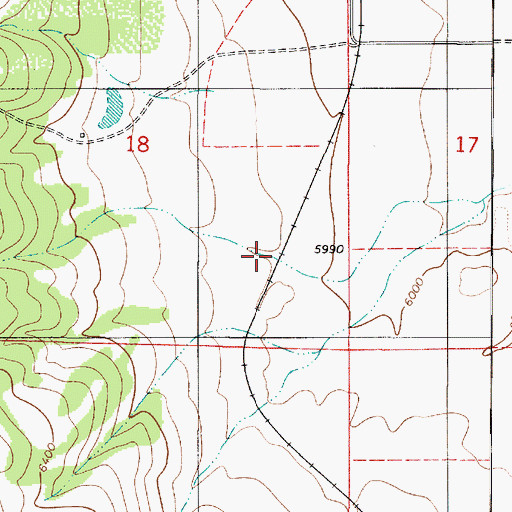 Topographic Map of Bill Canyon, UT