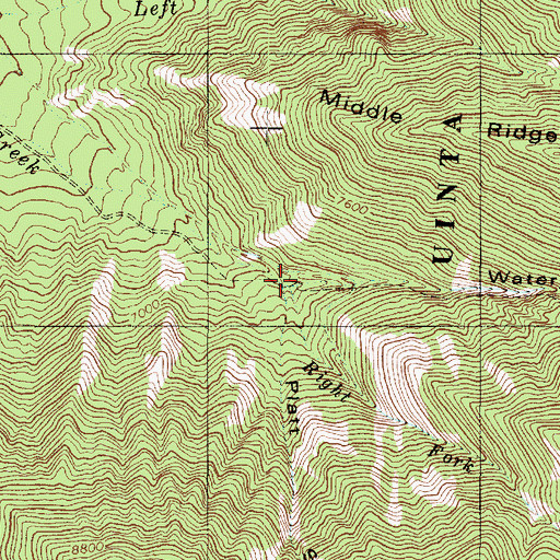Topographic Map of Platt Slide, UT