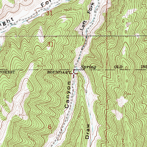 Topographic Map of Bills Draw, UT