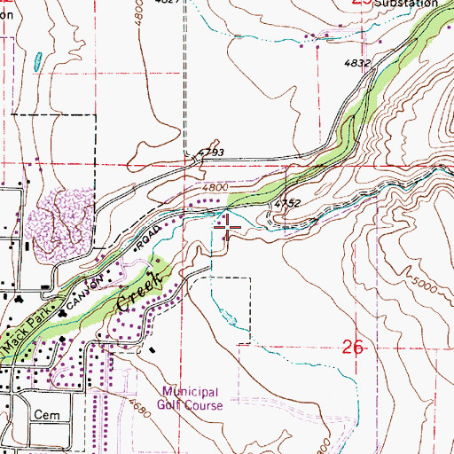 Topographic Map of Birch Canyon, UT