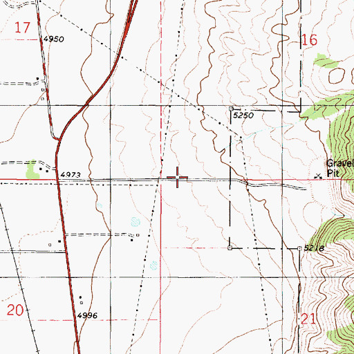 Topographic Map of Birch Creek, UT