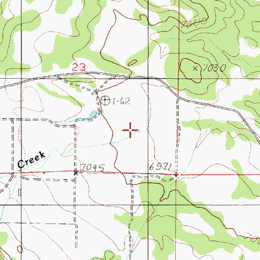 Topographic Map of Boulder Creek, UT