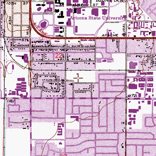 Topographic Map of Daley Park, AZ