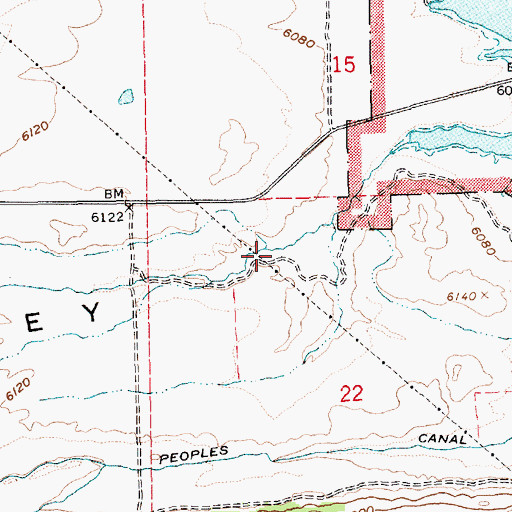 Topographic Map of Birch Spring Draw, UT