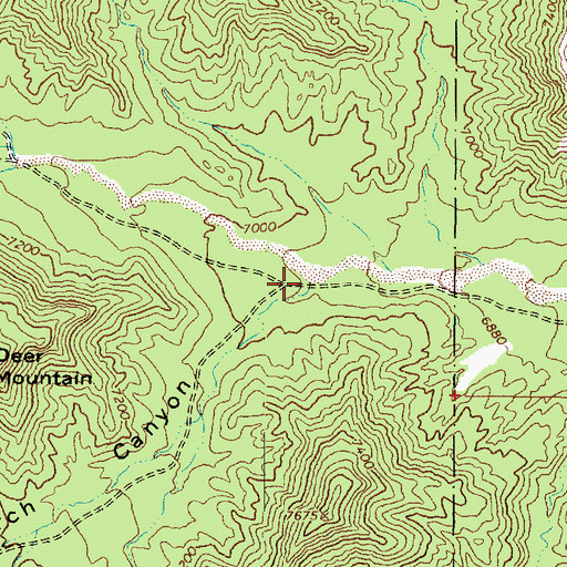 Topographic Map of Black Birch Canyon, UT