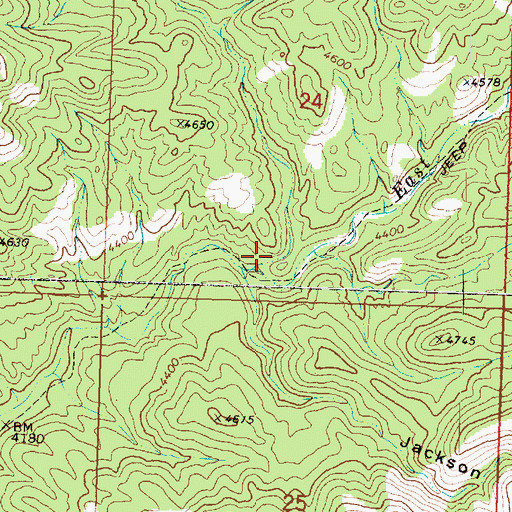 Topographic Map of Black Canyon, UT