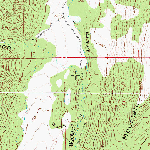 Topographic Map of Black Canyon, UT