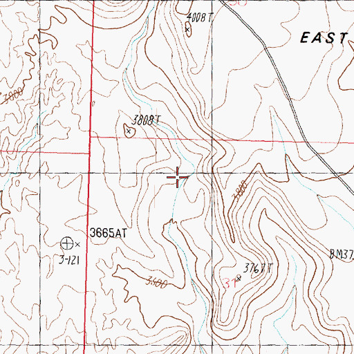 Topographic Map of Black Gulch, UT