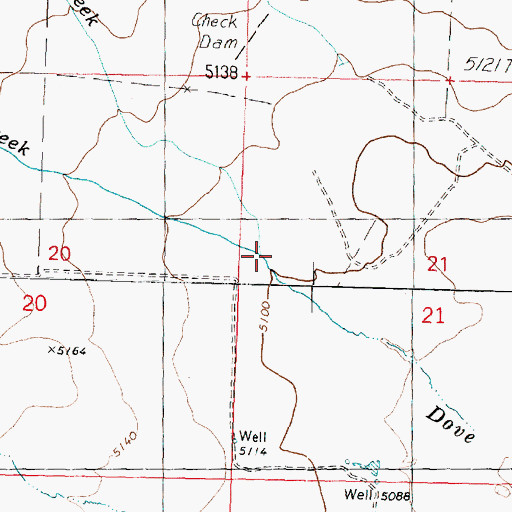 Topographic Map of Black Hills Creek, UT