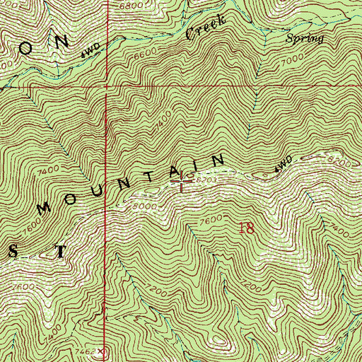Topographic Map of Black Mountain, UT