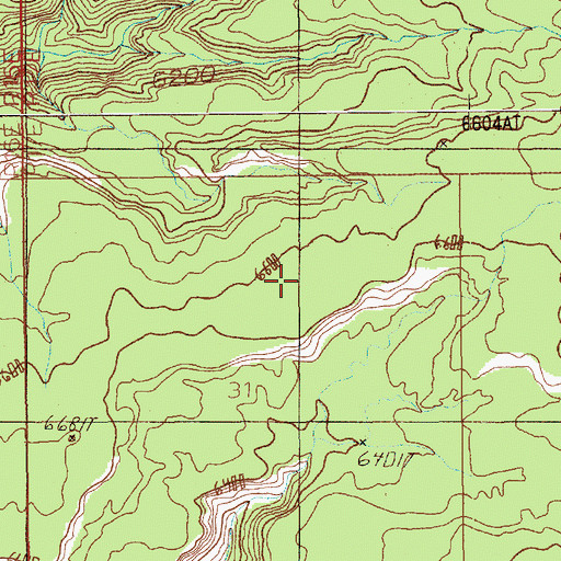 Topographic Map of Black Point, UT