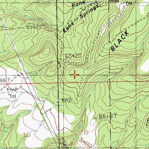 Topographic Map of Black Ridge, UT
