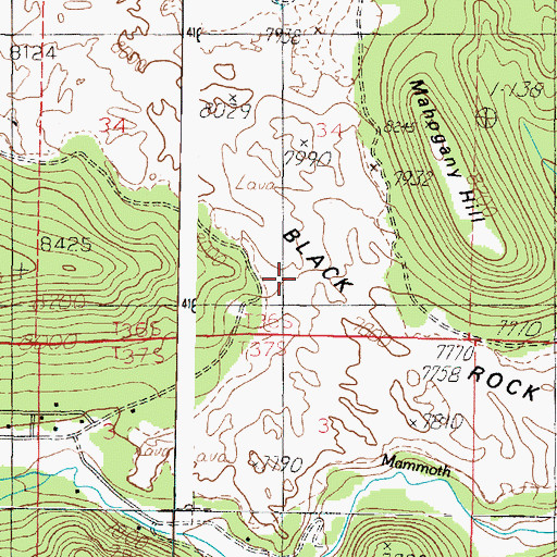 Topographic Map of Black Rock Valley, UT