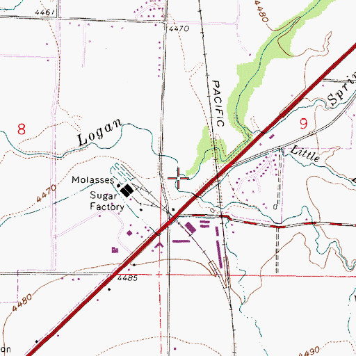 Topographic Map of Blacksmith Fork, UT