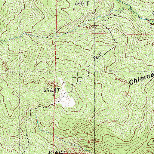 Topographic Map of Blake Harmon Trail, UT
