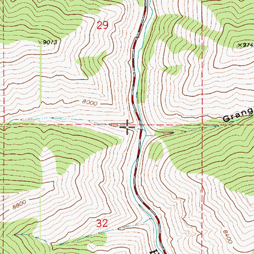 Topographic Map of Blind Canyon, UT