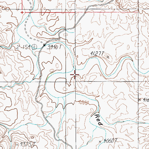 Topographic Map of Blue Canyon, UT