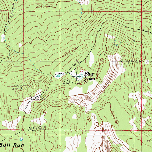 Topographic Map of Blue Lake, UT