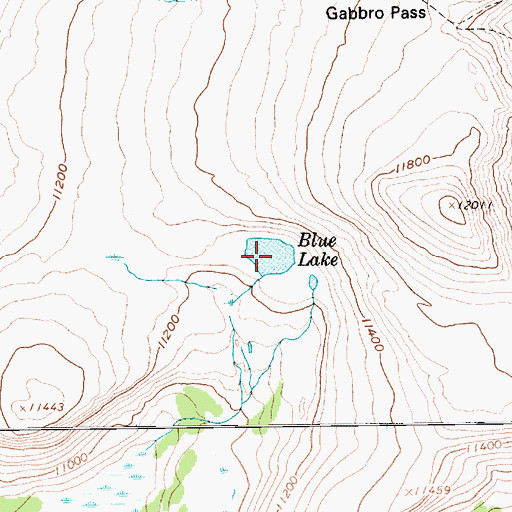 Topographic Map of Blue Lake, UT