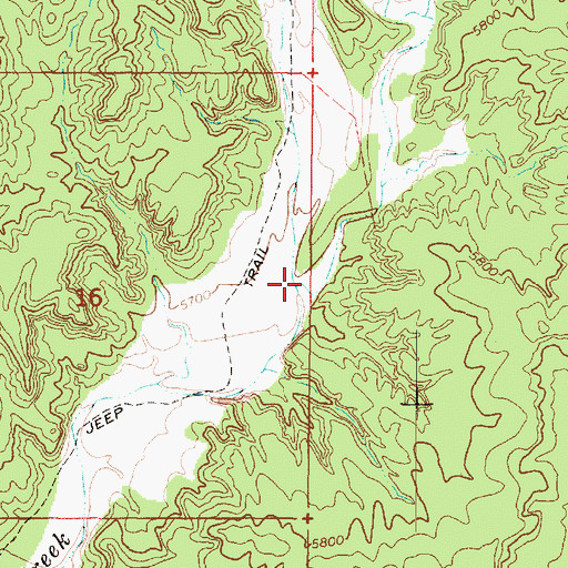 Topographic Map of Blue Wash, UT