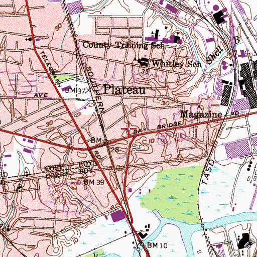 Topographic Map of Union Missionary Baptist Church, AL