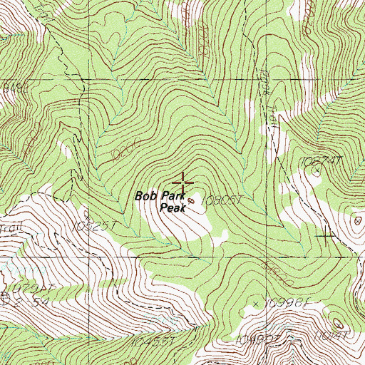 Topographic Map of Bob Park Peak, UT