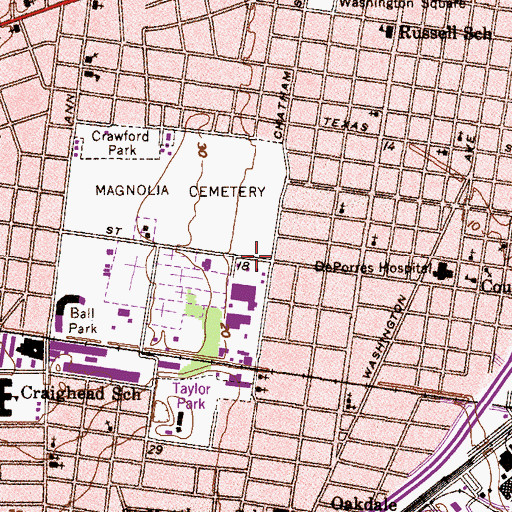 Topographic Map of United Holiness Church, AL