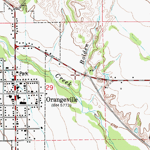 Topographic Map of Bolden Wash, UT