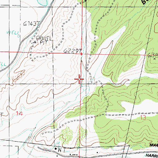 Topographic Map of Bone Hollow, UT