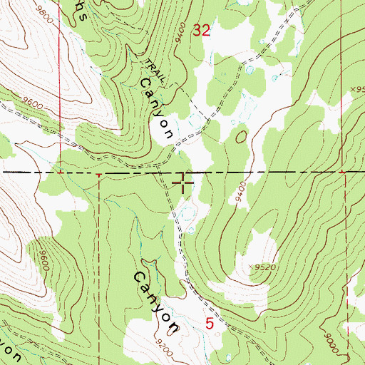 Topographic Map of Booths Canyon, UT