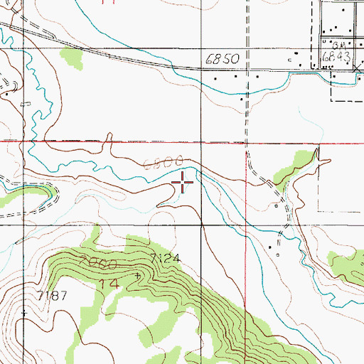 Topographic Map of Cottonwood Creek, UT