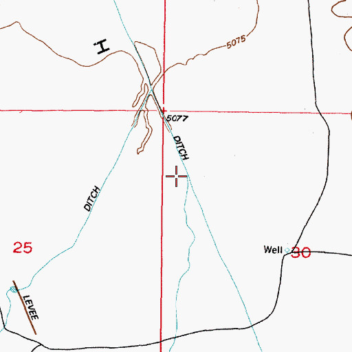 Topographic Map of Boulter Creek, UT