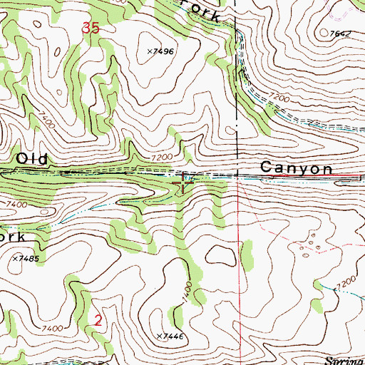 Topographic Map of Bowery Fork, UT