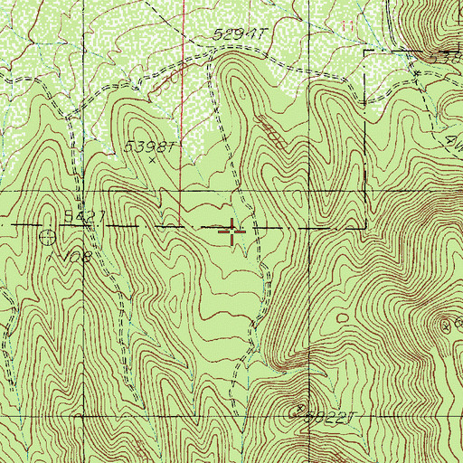 Topographic Map of Box Canyon, UT
