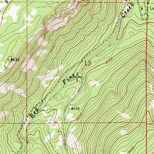 Topographic Map of Box Canyon, UT