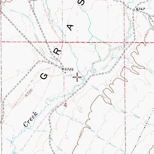 Topographic Map of Box Creek, UT