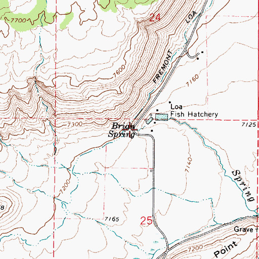 Topographic Map of Brian Spring, UT