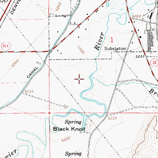 Topographic Map of Brine Creek, UT