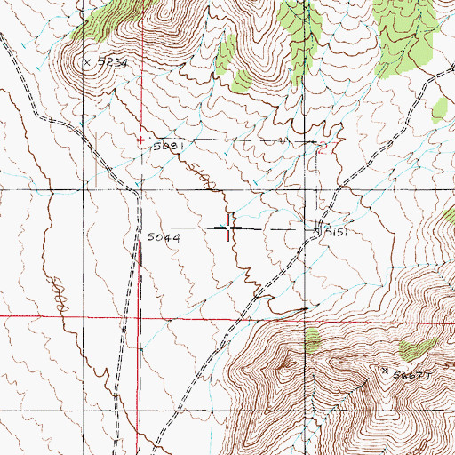 Topographic Map of Broad Canyon, UT