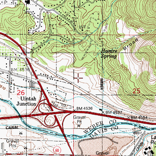 Topographic Map of Broad Hollow, UT