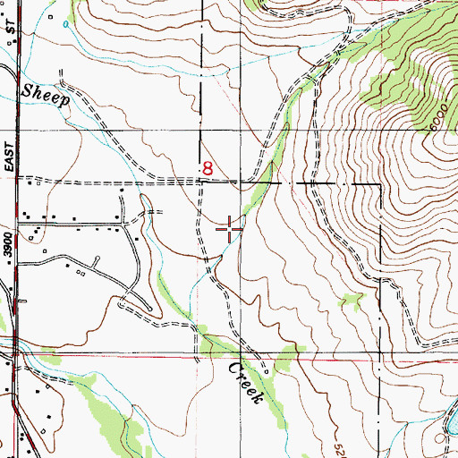 Topographic Map of Broadmouth Canyon, UT