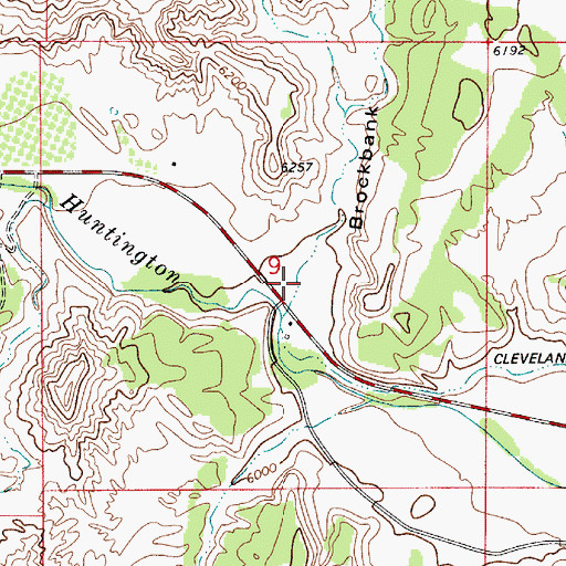 Topographic Map of Brockbank Hollow, UT