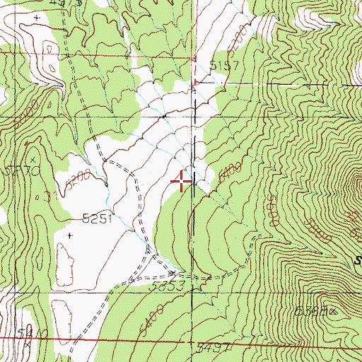 Topographic Map of South Broons Canyon, UT