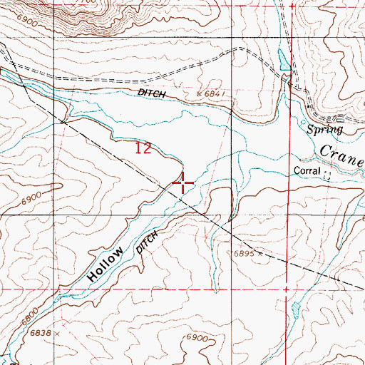 Topographic Map of Brown Hollow, UT