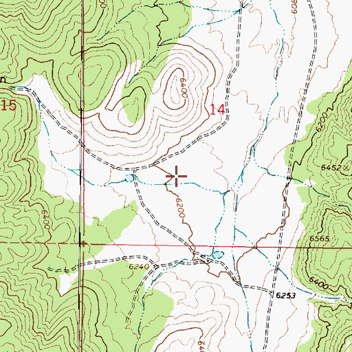 Topographic Map of Browse Canyon, UT